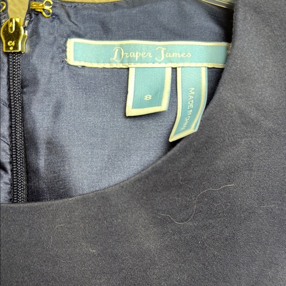 Draper James Navy Blue Sleeveless Fit and Flair Dress - Picture 2 of 8